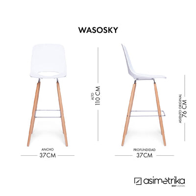 Taburete WASOSKY - Blanco