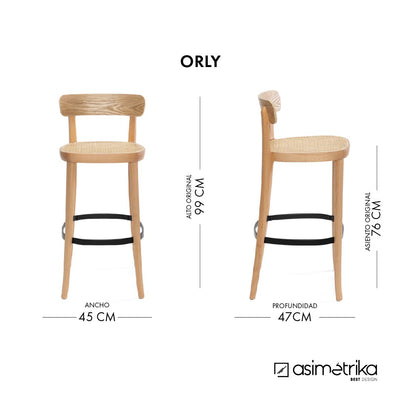 Taburete ORLY - Madera Natural