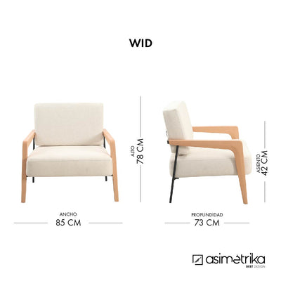 Sillón WID - Beige Natural