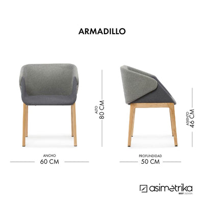 Sillón ARMADILLO - Gris