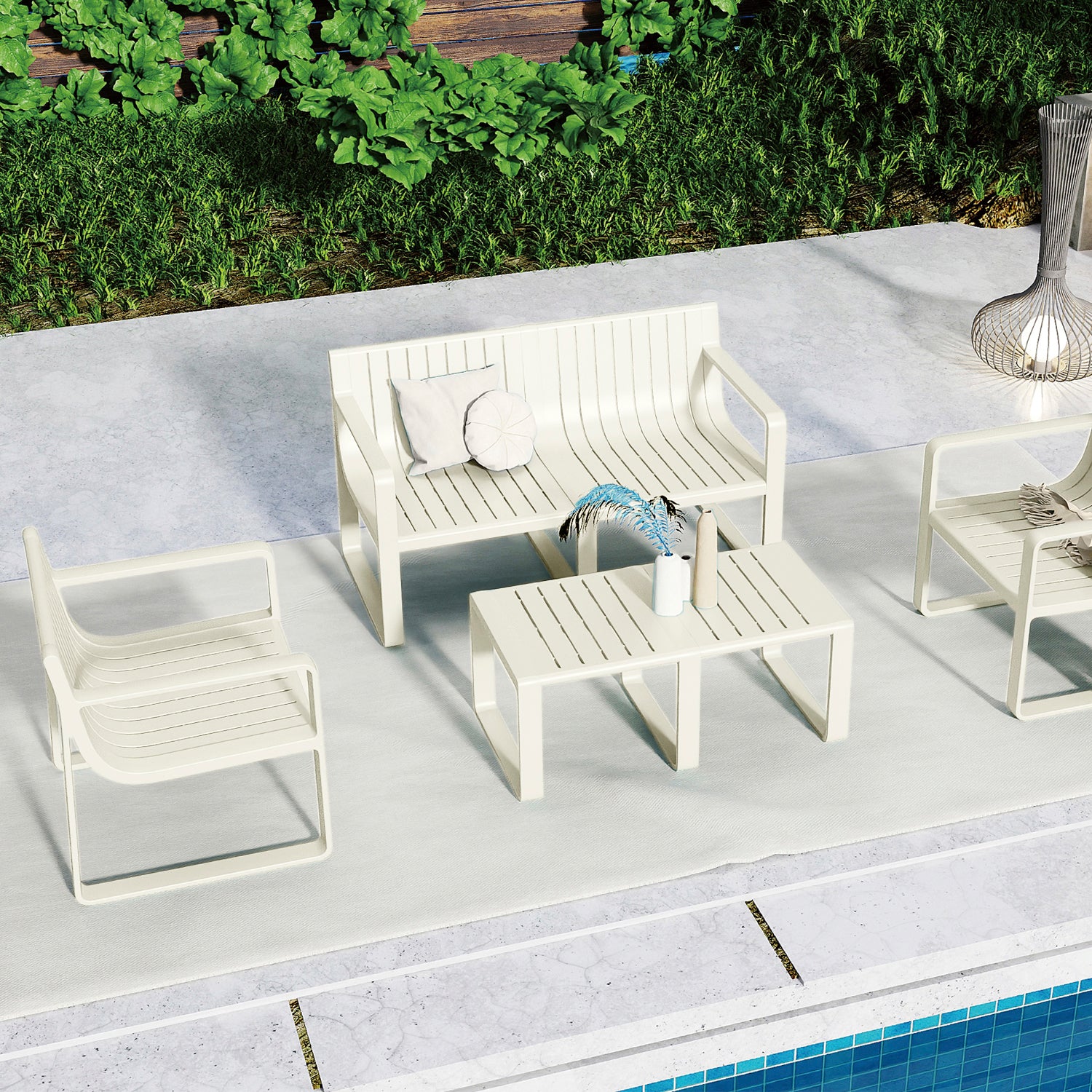 Conjunto Terraza OFF WHITE