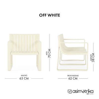 Sillón Terraza OFF WHITE