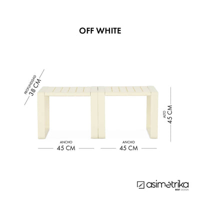 Set Mesas Terraza OFF WHITE