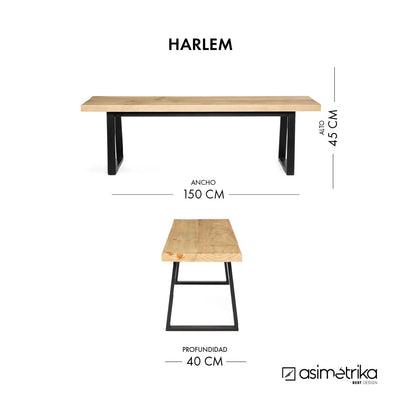 Banqueta HARLEM - Madera Natural