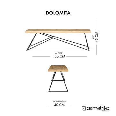 Banqueta DOLOMITA - Madera Natural