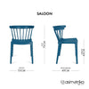 Silla SALOON - Azul