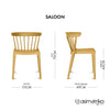 Silla SALOON - Ocre