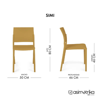 Set 2 Sillas SIMI - Ocre