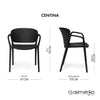 Silla CENTINA - Negro