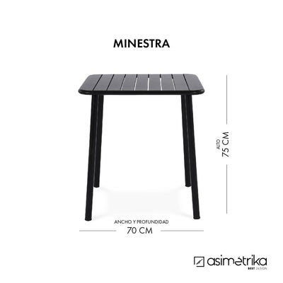 Mesa MINESTRA - Negro